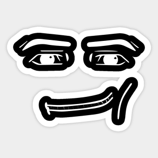 Roblox Man Face - Smile Face Sticker